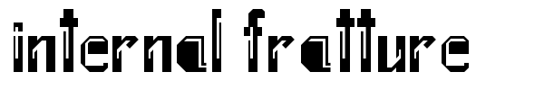 Internal Fratture font preview